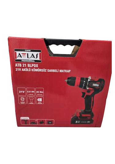 Attlas ATB21 BLPDX-202C 2.0AH Akülü Kömürsüz Darbeli Matkap - A0104098