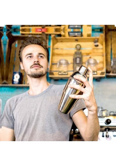 Pazly Akrilik Montajlı 18'lilik Kokteyl Çalkalayıcı Seti 350ml, Mutfak Ekipmanı, Profesyonel Barmen Seti