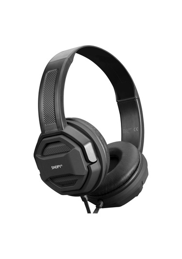 Snopy Sn-101, Bonny, Siyah, Kablolu, 3,5mm Jac, Ayarlanabilir Kafa Bandı, Microfonlu Kulaklık