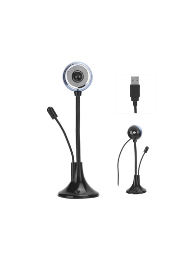 Geeroyoo Usb Webcam 480p Mikrofonlu 360 Derece Döner, Plug & Play, Pc/laptop/ Masaüstü İçin Otomatik Renk Ayarı Ve 1.5m Kablolu