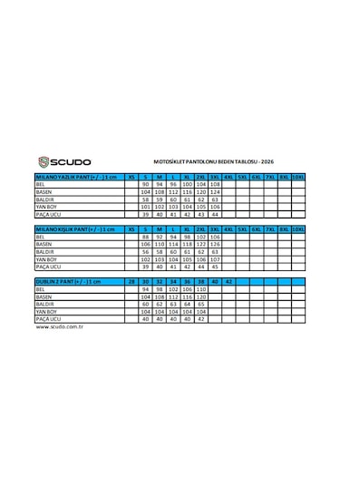 Scudo Milano Kışlık Motosiklet Pantolonu - M