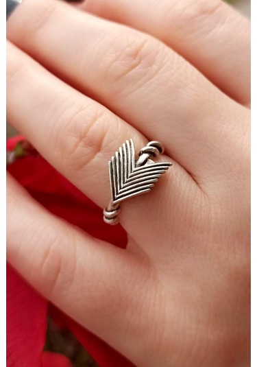 Antik Gümüş Kaplama Oklar Şekilli El Yapımı Ayarlanabilir Unisex - 536155382