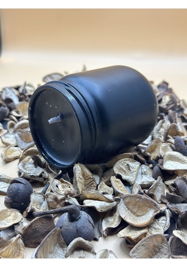 Siyah Renk Lavanta Kokulu Soya Mum 210 Cc 1 Adet - Renkli Kavanozda Mum 1 Adet Siyah