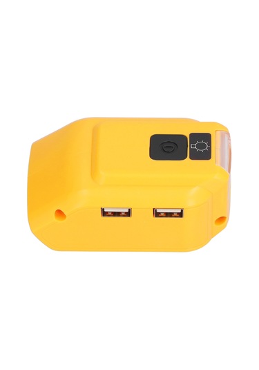Maiyame Dewalt 14v-22v Li-ıon Pil Çevirici: Usb 5v 2.1a Çift Port + 12v 2a Çıkış, Led Acil Işık, Kamp Ve Gece Yürüyüşleri İçin Dcb090