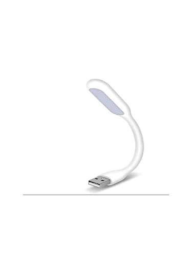 Usb Led Lamba Katlanabilir Notebook Kitap Okuma Klavye Aydınlatma Beyaz Açık Gri