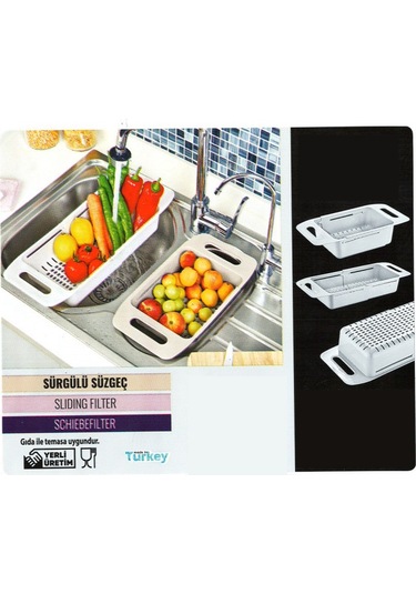 Periboia Sürgülü Süzgeç Karışık Renkli