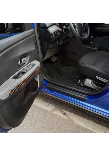 Cappafe Dacia Sandero Kapı Eşiği Abs Mat Siyah 4 Parça 2021- N11.1005