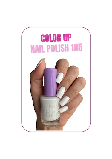Callista Color Up Nail Polish Oje 105 Limitless White - Beyaz