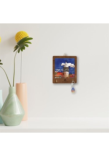 Anadoliamağazacılık Galata Kulesi Seramik Dekoratif Askılık Diğer