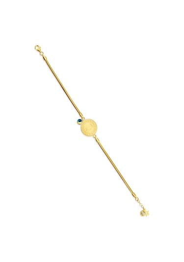 Fiyonk Kuyumculuk Yeni Çeyrekli 14 Ayar Altın İtalyan Bileklik 001