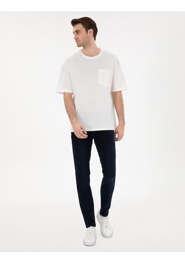 Pierre Cardin Erkek Ekru Tişört Basic 50306991-vr019 Ekru