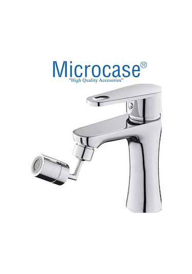 Microcase 360 Derece Dönebilen Su Tasarruflu Robotik Kol Musluk Gümüş