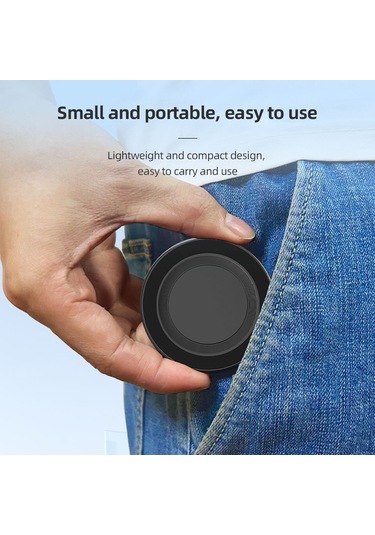 Kosona İphone 15/14/13/12 Magsafe Uyumlu Aluminyum Manyetik Telefon Tutucu, 1/4 Vida Deligi İle Dayanıklı Tasarım Siyah