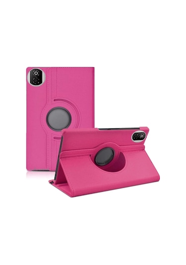 Pad X7 360 Tablet Deri Kılıf - Pembe Klasik