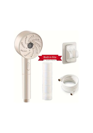 Fastbuy Challenger Beyaz Abs Su Tasarruflu 4 Modlu Yüksek Basınç Duş Başlığı 152 Cm Hortum