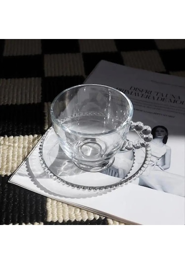 Rossel Premium Pearly 6 'lı Cam Çay Fincanı