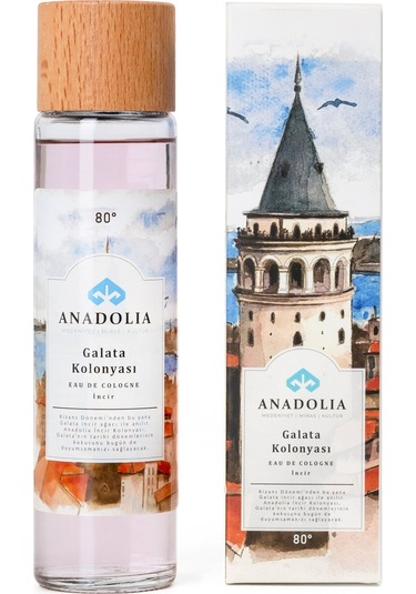 Anadolia Galata İncir Kokulu 80 Cam Şişe Kolonya 180 ML
