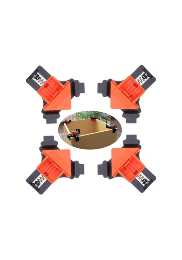 Sones 4 Adet/takım 90 Derece Ağaç İşleme Dik Açı Klipsi Opp Torba