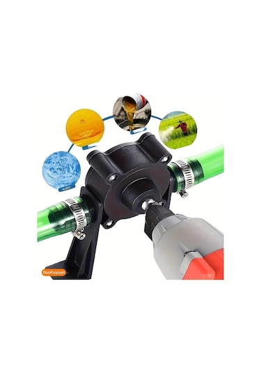 Chuangyinshop Portable Hand Pump Manuel Kendinden Emişli Pompa Su Benzin Yağ Dizel Transferi Ev Kuyu