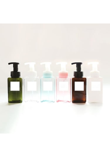 Suntek Sıvı Losyon Için Boş Plastik Kare Pompa Şişe Yeşil Yeşil