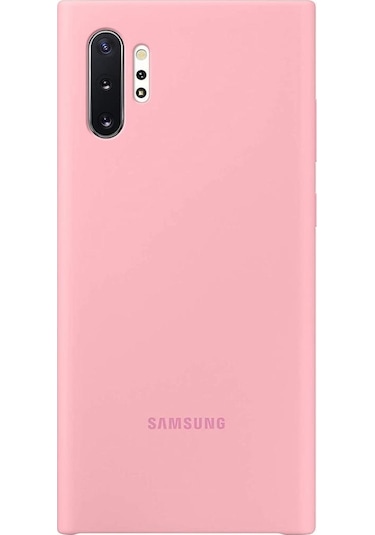 Galaxy Note 10 Plus İle Uyumlu Kılıf Silicone Cover Pembe Ef-pn975tpegww