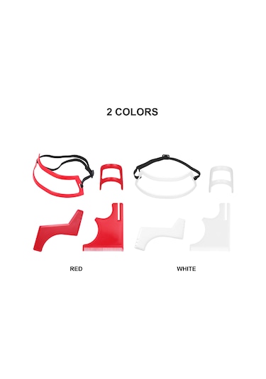 Maiyame Ev Saç Bakımı 4'lü Set: Sakal, Sakal Çizgisi, Saç Kesim Ve Boyun Çizgisi Şablonları Beyaz