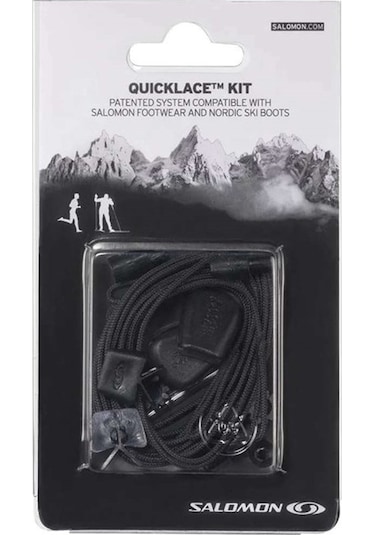 Salomon Quiklace Kit Bağcık Siyah