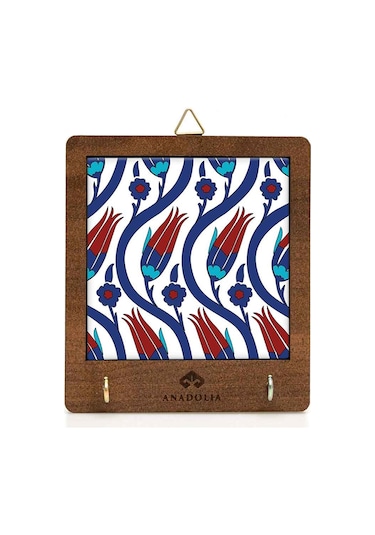 Anadoliamağazacılık Çini Serisi Lale Seramik Dekoratif Askılık Diğer