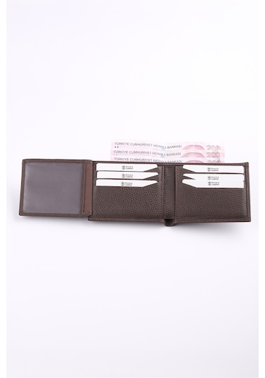 Ancora Leather Hakiki Deri Erkek Cüzdan-26500 Kahverengi