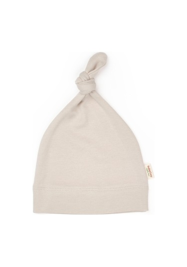 Bebek Tulum Şapka %100 Organik Pamuk , Bebek - Yenidoğan- Csy8182 Ekru