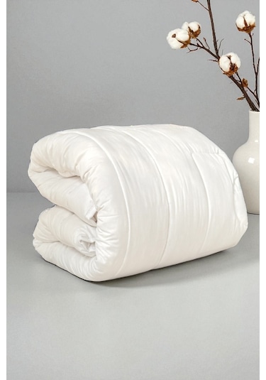 Alla Turca Pamuk Dolgulu Çift Kişilik Yorgan Beyaz