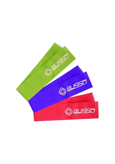 Busso Bs-174 Pilates Bant Seti 7.5 x 120 CM Çok Renkli