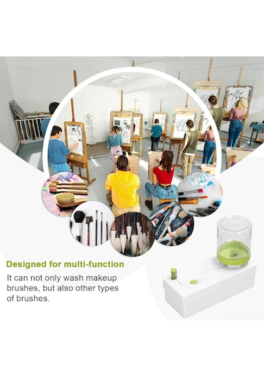 Konesam "pratik Fırça Temizleme Makinesi - Su Tasarruflu, Çok Amaçlı, Kolay Kullanımlı"