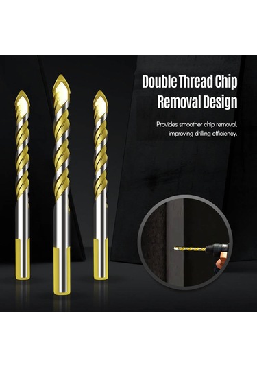 Xindoker 8mm Karbür Matkap Uçları 10'lu Set - Çelik Ve Beton Delme İçin Yüksek Kalite