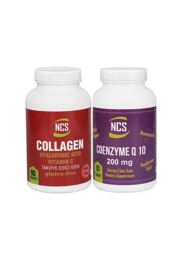 Ncs Collagen 1000 MG 90 Tablet Ncs Coenzyme Q-10 200 MG 90 Tablet