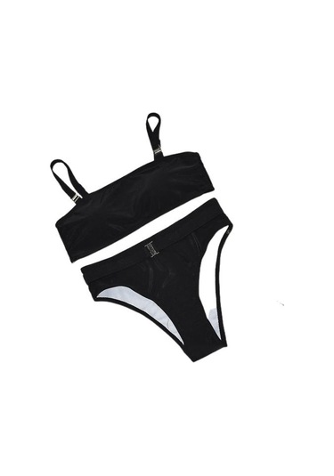 2 Adet/takım Şık Mayo Yastıklı Slim Fit Yaz Askı Tasarım Bikini Seti Hawaii İçin Kraliyet Mavisi