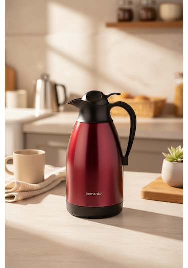 Bernardo Grandio Çelik Termos Bordo 2 Litre Bordo