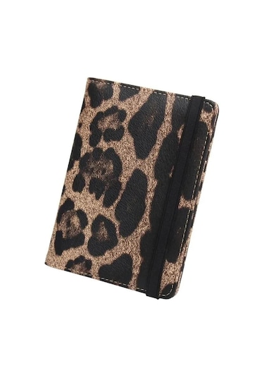Padalink Polyuretan Rfıd Koruma Leopar Desenli Pasaport Çantası - Gezginler İçin Sağlıklı Ve Stili