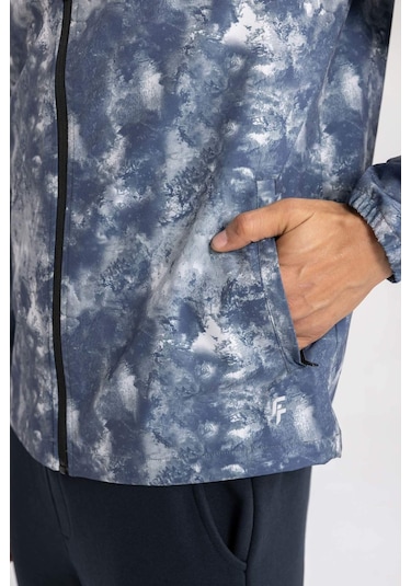 Defacto DeFactoFit Mevsimlik Mont Su İtici Slim Fit Dar Kesim Kapüşonlu File Astarlı Esnek Dokulu B2189AX24SPBK81 Siyah