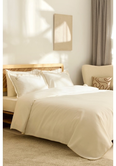 Kaşmir Home Liana Çift Kişilik Pike Takımı Offwhite Beyaz