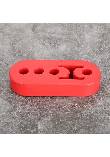 Geeroyoo 4 Adet Kırmızı Poliüretan Eşitleyici Motor Gürültü Ve Titreşim Azaltıcı 12mm 4 Delikli Evrensel  Borusu Emici