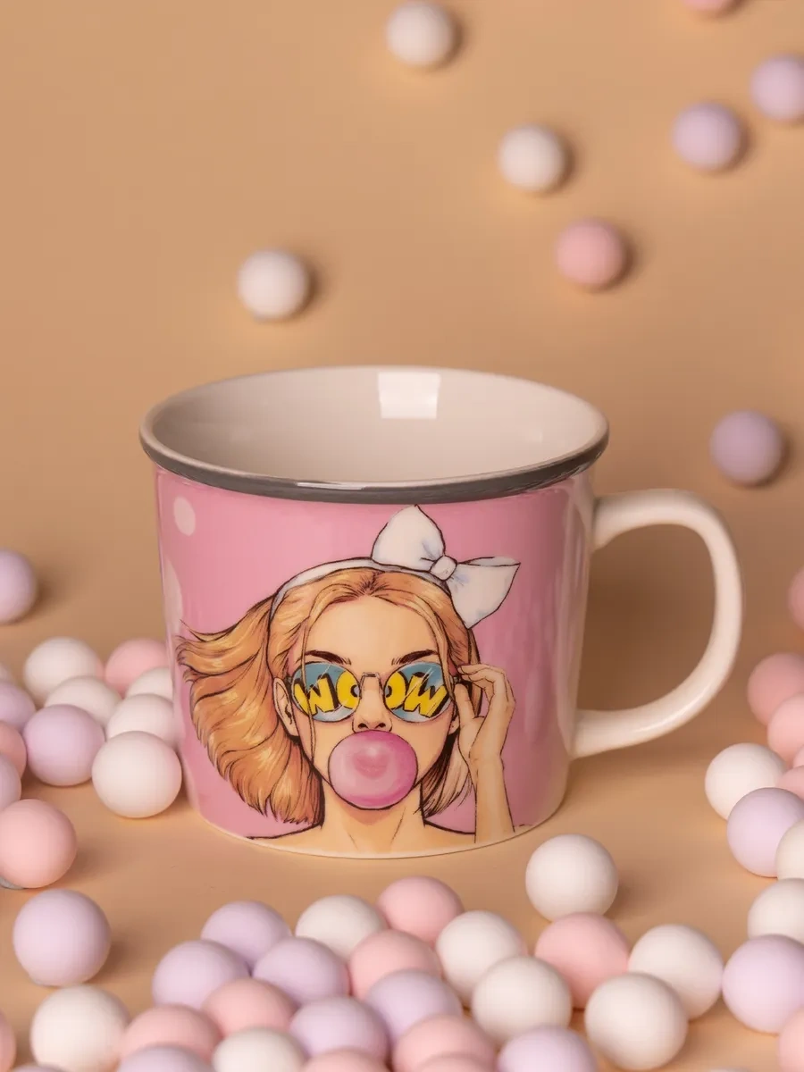 Lefard Çay Ve Kahve İçin 370 Ml Porselen Kupa 311003637 Pembe