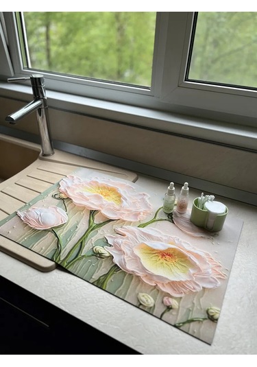 Brightnest Çamaşır Makinesi İçin Emici Diyatomit Paspas 399866156 Beyaz