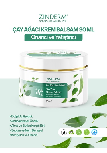 Çay Ağacı Yağı Kremi Balsamı Ve Aynısefa Yağı Kremi Balsamı 90ml