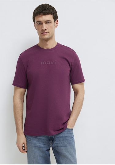 Mavi - Mavi Logo Baskılı Mor Tişört 0612732-70670 Mor