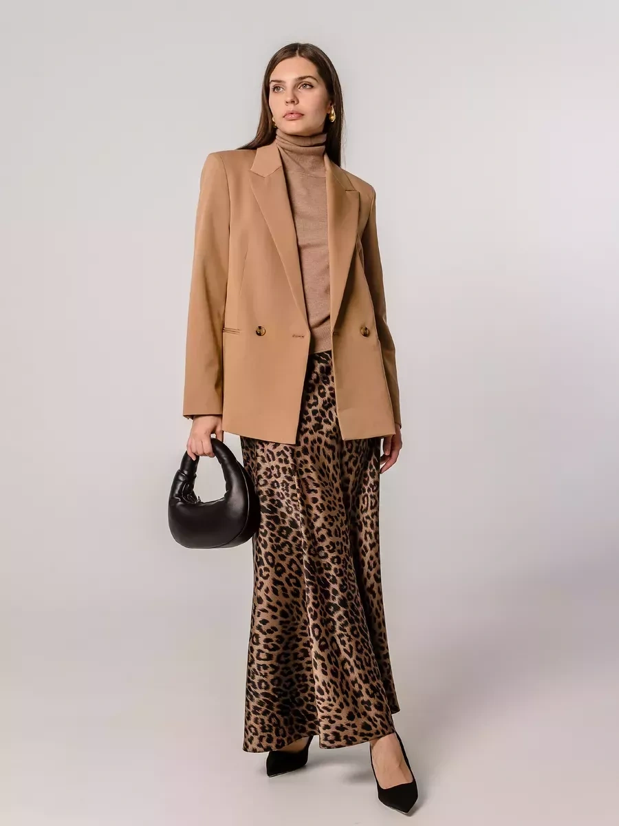 Foxı18 Leopar Desenli Maxi Etek 165835270 Leopar