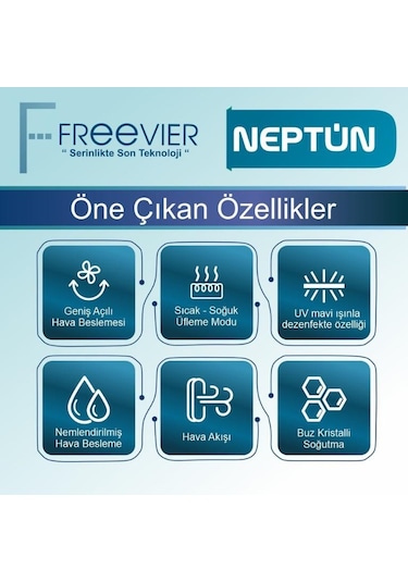 Freevier Hf-01 Neptün Uzaktan Kumadanlı Kule Tipi Vantilatör