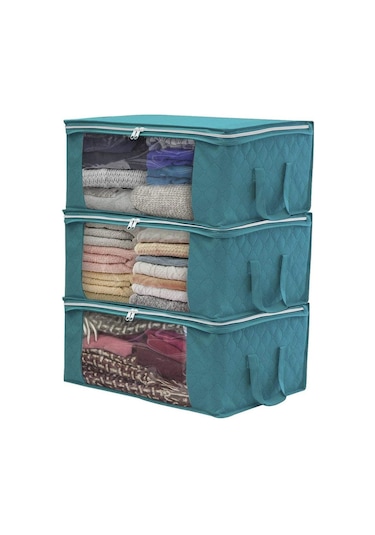 Cc Globall 3 X 48x35x20cm Yatak Düzenleyici Mavi