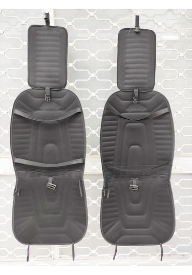 2,li Oto Koltuk Kılıfı Minder Alkantra Kumaş Mavi Renk + Slikon Direksiyon Kılıfı