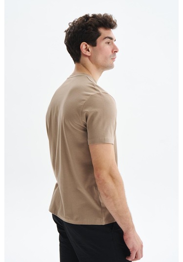 Arma Erkek Regular Fit Yazı Baskılı Süprem Bisiklet Yaka Tişört Y29344472702 Gri-bej G8 Gri